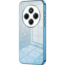 Phonesta Crystal Sparkle Silikon Back Cover Hülle für Xiaomi Redmi 14C / Xiaomi Poco C75 - Blau