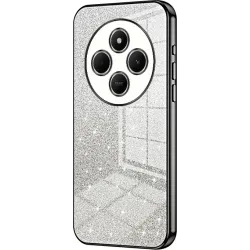 Phonesta Crystal Sparkle Silikon Back Cover Hülle für Xiaomi Redmi 14C / Xiaomi Poco C75 - Schwarz