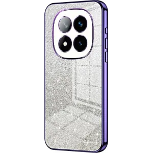 Phonesta Crystal Sparkle Silikon Back Cover Hülle für Xiaomi Redmi Note 14 Pro Plus - Lila