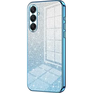 Phonesta Crystal Sparkle Silikon Back Cover Hülle für Samsung Galaxy A26 - Blau