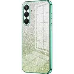Phonesta Crystal Sparkle Silikon Back Cover Hülle für Samsung Galaxy A26 - Grün