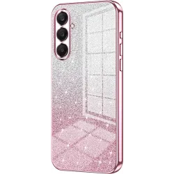 Phonesta Crystal Sparkle Silikon Back Cover Hülle für Samsung Galaxy A26 - Rosa
