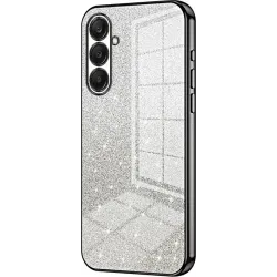 Phonesta Crystal Sparkle Silikon Back Cover Hülle für Samsung Galaxy A26 - Schwarz