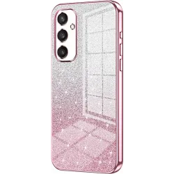 Phonesta Crystal Sparkle Silikon Back Cover Hülle für Samsung Galaxy S25 - Rosa