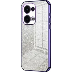 Phonesta Crystal Sparkle Silikon Back Cover Hülle für Oppo Reno13 - Lila