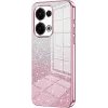Phonesta Crystal Sparkle Silikon Back Cover Hülle für Oppo Reno13 - Rosa