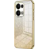 Phonesta Crystal Sparkle Silikon Back Cover Hülle für Oppo Reno13 Pro - Gold