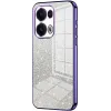 Phonesta Crystal Sparkle Silikon Back Cover Hülle für Oppo Reno13 Pro - Lila