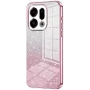 Phonesta Crystal Sparkle Silikon Back Cover Hülle für Oppo Find X9 - Rosa