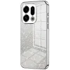 Phonesta Crystal Sparkle Silikon Back Cover Hülle für Oppo Find X9 - Silber