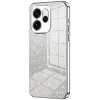 Phonesta Crystal Sparkle Silikon Back Cover Hülle für Oppo Reno15 - Silber
