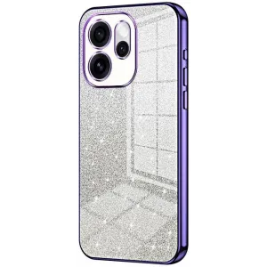 Phonesta Crystal Sparkle Silikon Back Cover Hülle für Oppo Reno15 Pro - Lila