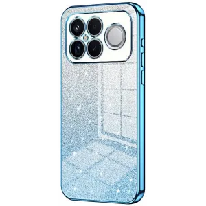 Phonesta Crystal Sparkle Silikon Back Cover Hülle für Xiaomi Poco F8 Ultra - Blau