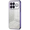 Phonesta Crystal Sparkle Silikon Back Cover Hülle für Xiaomi Poco F8 Ultra - Lila