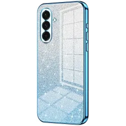 Phonesta Crystal Sparkle Silikon Back Cover Hülle für Samsung Galaxy A37 - Blau