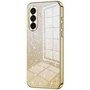 Phonesta Crystal Sparkle Silikon Back Cover Hülle für Samsung Galaxy A37 - Gold