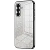 Phonesta Crystal Sparkle Silikon Back Cover Hülle für Samsung Galaxy A37 - Schwarz