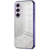Phonesta Crystal Sparkle Silikon Back Cover Hülle für Samsung Galaxy S25 FE - Lila