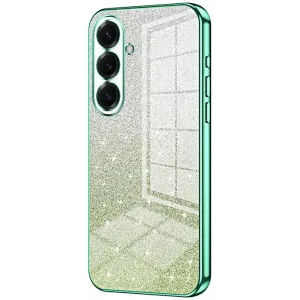 Phonesta Crystal Sparkle Silikon Back Cover Hülle für Samsung Galaxy S26 - Grün