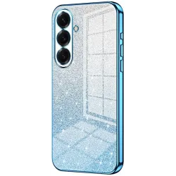 Phonesta Crystal Sparkle Silikon Back Cover Hülle für Samsung Galaxy S26 Plus - Blau