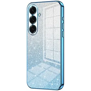 Phonesta Crystal Sparkle Silikon Back Cover Hülle für Samsung Galaxy S26 Plus - Blau