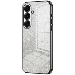 Phonesta Crystal Sparkle Silikon Back Cover Hülle für Samsung Galaxy S26 Plus - Schwarz