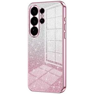 Phonesta Crystal Sparkle Silikon Back Cover Hülle für Samsung Galaxy S26 Ultra - Rosa
