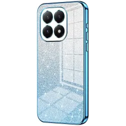Phonesta Crystal Sparkle Silikon Back Cover Hülle für Xiaomi 15T - Blau