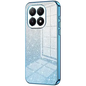 Phonesta Crystal Sparkle Silikon Back Cover Hülle für Xiaomi 15T - Blau
