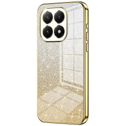 Phonesta Crystal Sparkle Silikon Back Cover Hülle für Xiaomi 15T - Gold