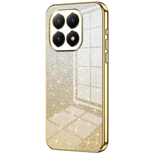 Phonesta Crystal Sparkle Silikon Back Cover Hülle für Xiaomi 15T - Gold