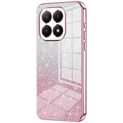 Phonesta Crystal Sparkle Silikon Back Cover Hülle für Xiaomi 15T - Rosa