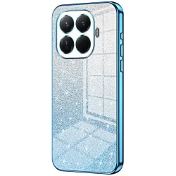 Phonesta Crystal Sparkle Silikon Back Cover Hülle für Xiaomi 15T Pro - Blau