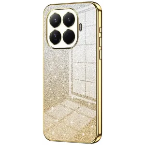 Phonesta Crystal Sparkle Silikon Back Cover Hülle für Xiaomi 15T Pro - Gold