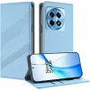 Phonesta Embossed Lines Book Wallet Klapphülle für OnePlus 12R - Hellblau 2