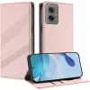 Phonesta Embossed Lines Book Wallet Klapphülle für Motorola Moto G55 - Rosa 2