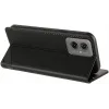 Phonesta Embossed Lines Book Wallet Klapphülle für Motorola Moto G55 - Schwarz 3