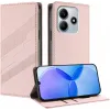 Phonesta Embossed Lines Book Wallet Klapphülle für Xiaomi Redmi Note 14 5G - Rosa 2