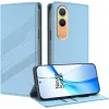 Phonesta Embossed Lines Book Wallet Klapphülle für OnePlus Nord CE 4 Lite - Hellblau 2