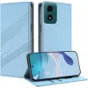Phonesta Embossed Lines Book Wallet Klapphülle für Motorola Moto G04 / G04s / G24 / G24 Power / E14 - Hellblau 2