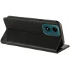 Phonesta Embossed Lines Book Wallet Klapphülle für Motorola Moto G04 / G04s / G24 / G24 Power / E14 - Schwarz 3