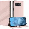 Phonesta Embossed Lines Book Wallet Klapphülle für Google Pixel 9a - Rosa 2