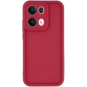 Phonesta Grooved Silikon Back Cover Hülle für Oppo Reno13 Pro - Rot
