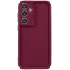 Phonesta Grooved Silikon Back Cover Hülle für Samsung Galaxy S25 - Rot