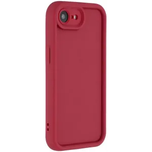 Phonesta Grooved Silikon Back Cover Hülle für Apple iPhone 17e/16e - Rot
