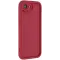 Phonesta Grooved Silikon Back Cover Hülle für Apple iPhone 17e/16e - Rot