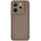 Phonesta Grooved Silikon Back Cover Hülle für Xiaomi Redmi Note 14 4G - Braun