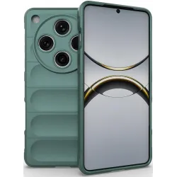 Phonesta GripShell Silikon Back Cover Hülle für Oppo Find X8 Pro - Dunkelgrün