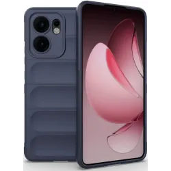 Phonesta GripShell Silikon Back Cover Hülle für Oppo Reno13 F 4G/5G / Reno13 FS 5G - Dunkelblau