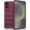 Phonesta GripShell Silikon Back Cover Hülle für Samsung Galaxy S25 Edge - Bordeaux